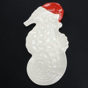 Pier 1 Seahorse Christmas Serving Plate